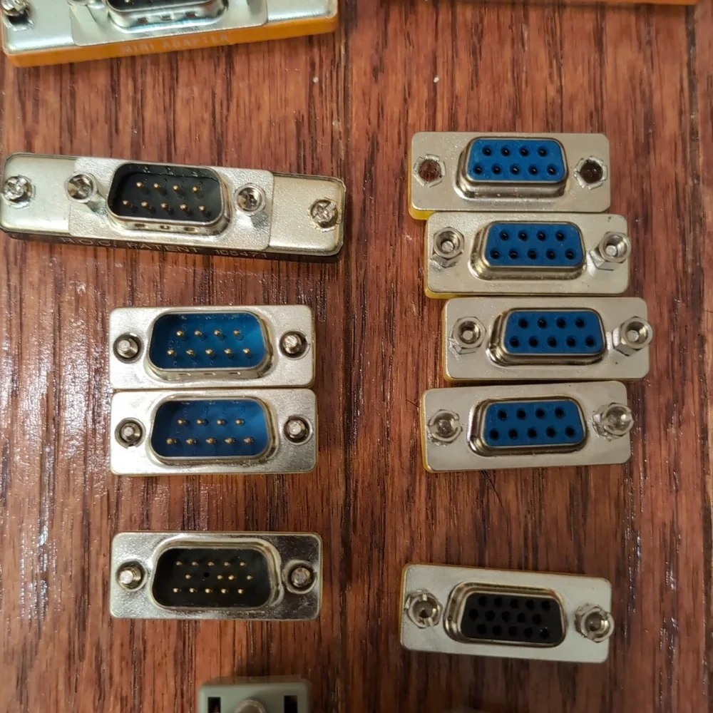 PC Connectors DB25 Female Male RS232 D-Sub 25 Pins